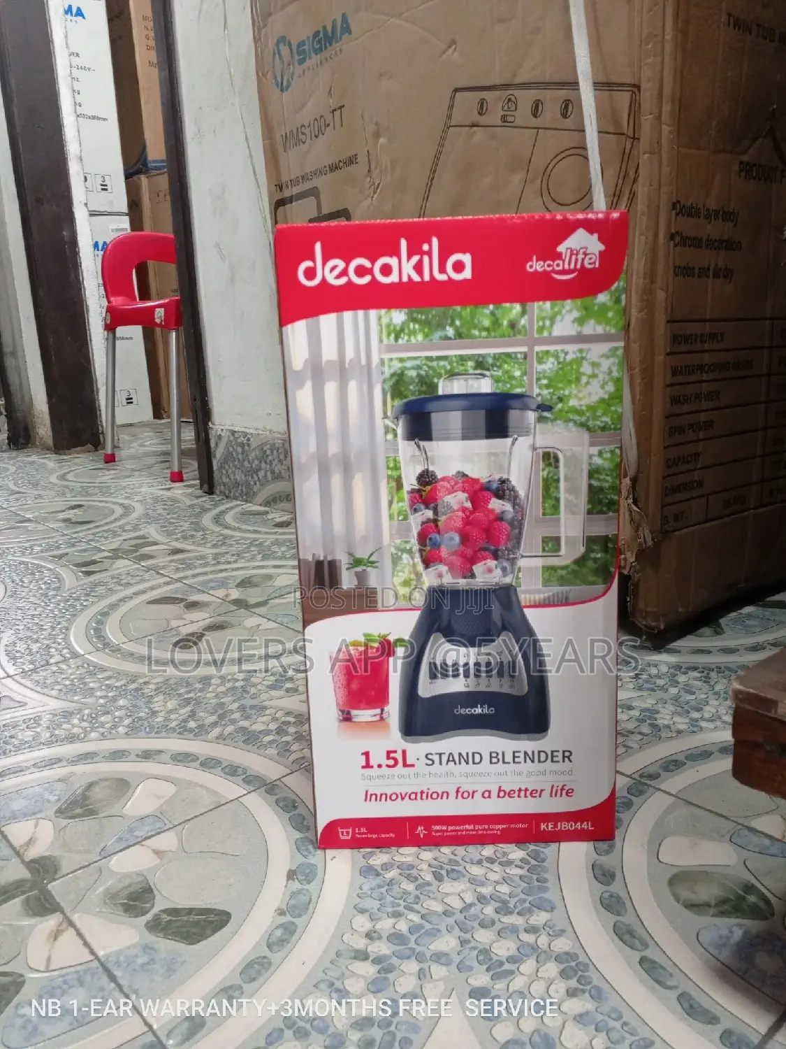 1.5L Decakila Stand Blender Stand Blender