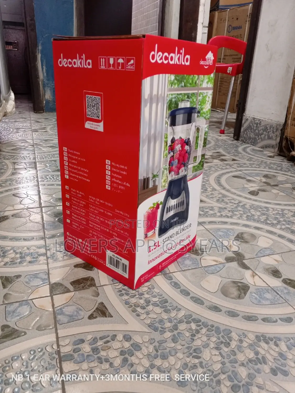 Decakila Stand Blender Stand Blender 1.5L Quality