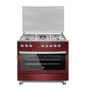Available Now Red Inox Gas Ferre Gas 5burner 60/90 Stove