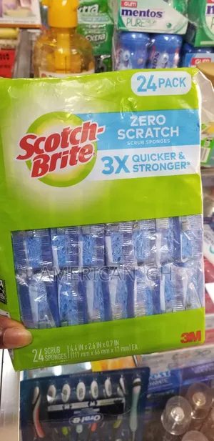 Scotch Brite Zero Scratch Scrub Sponge (24pcs Pack)