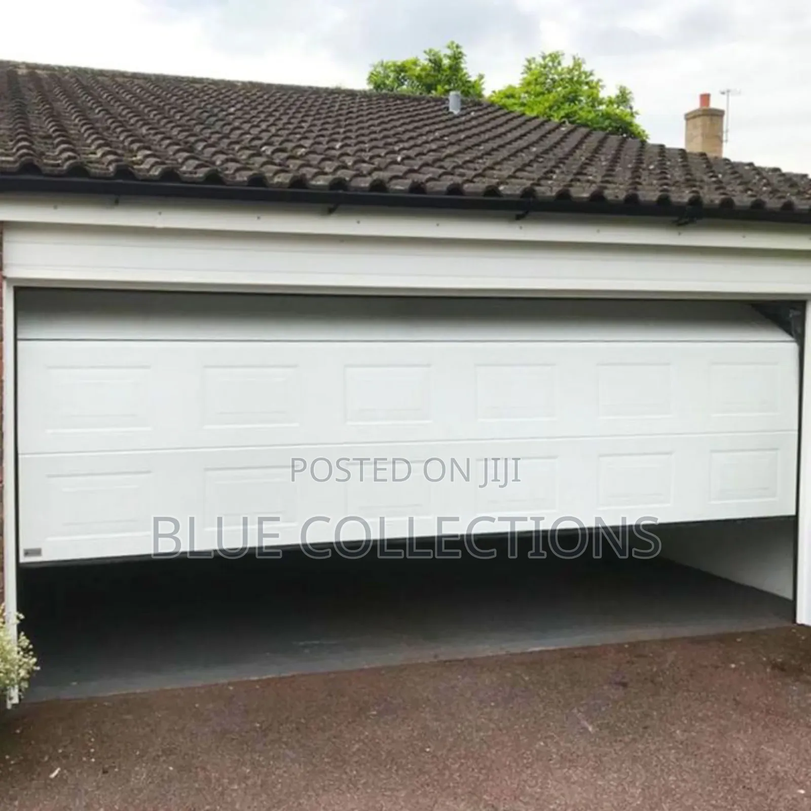 9×8 Automated Garage Door With Fanlight