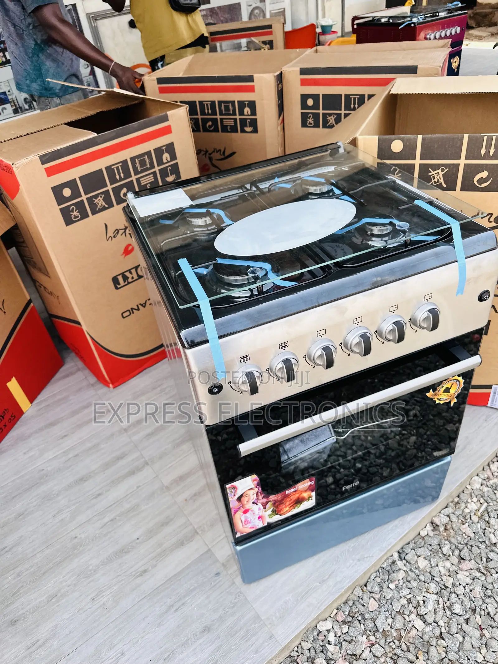 Spectacular Design New Line 60/60 4burner Oven Grill