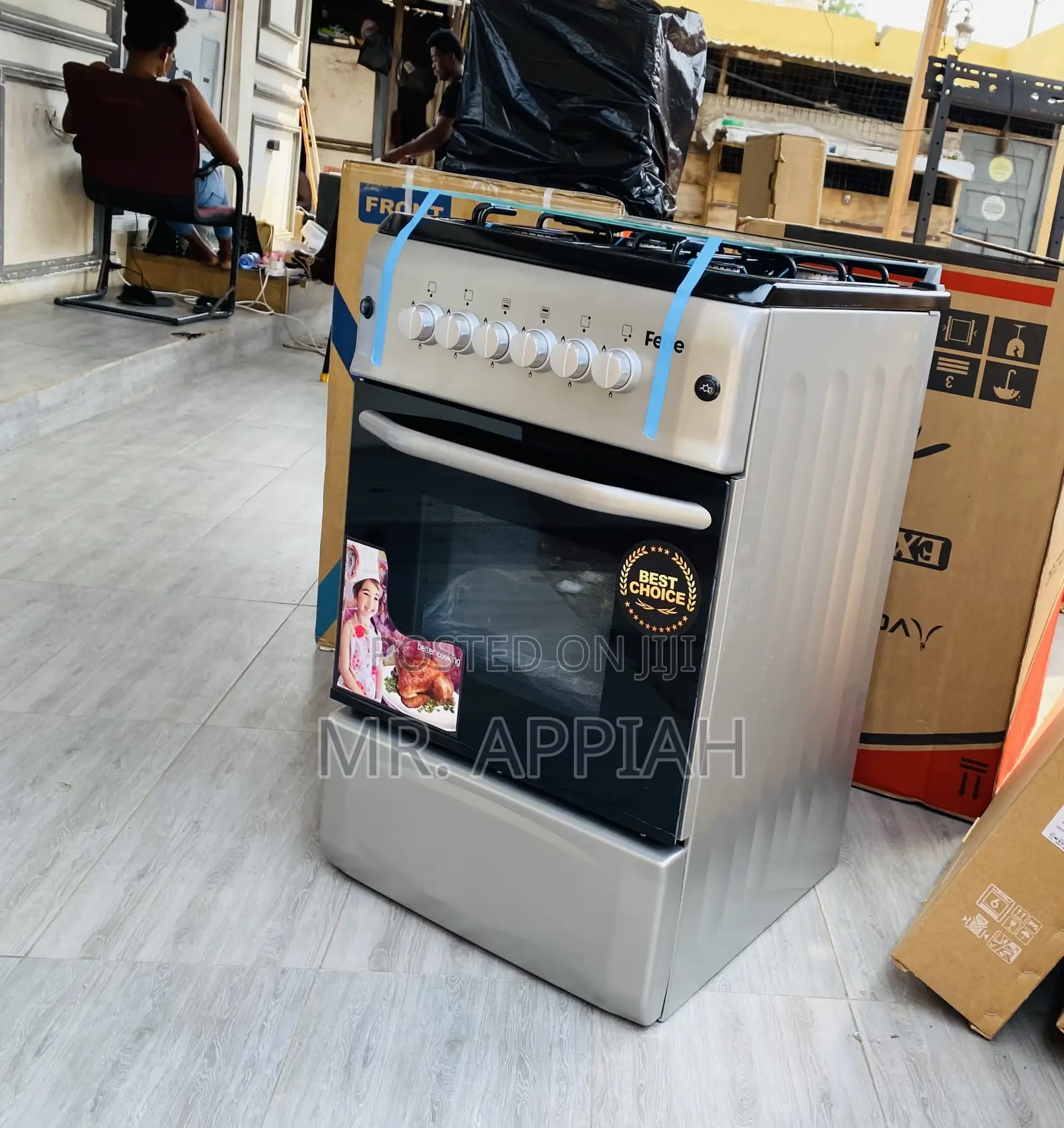 Original Ferre 60x60 4 Gas Burner With Oven Grill(Smart)