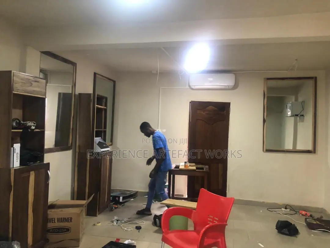 Barbering Studio Cabinets and Mirrors