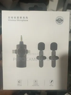 3in1 Lapel Mic For iPhone, Type C And Camera