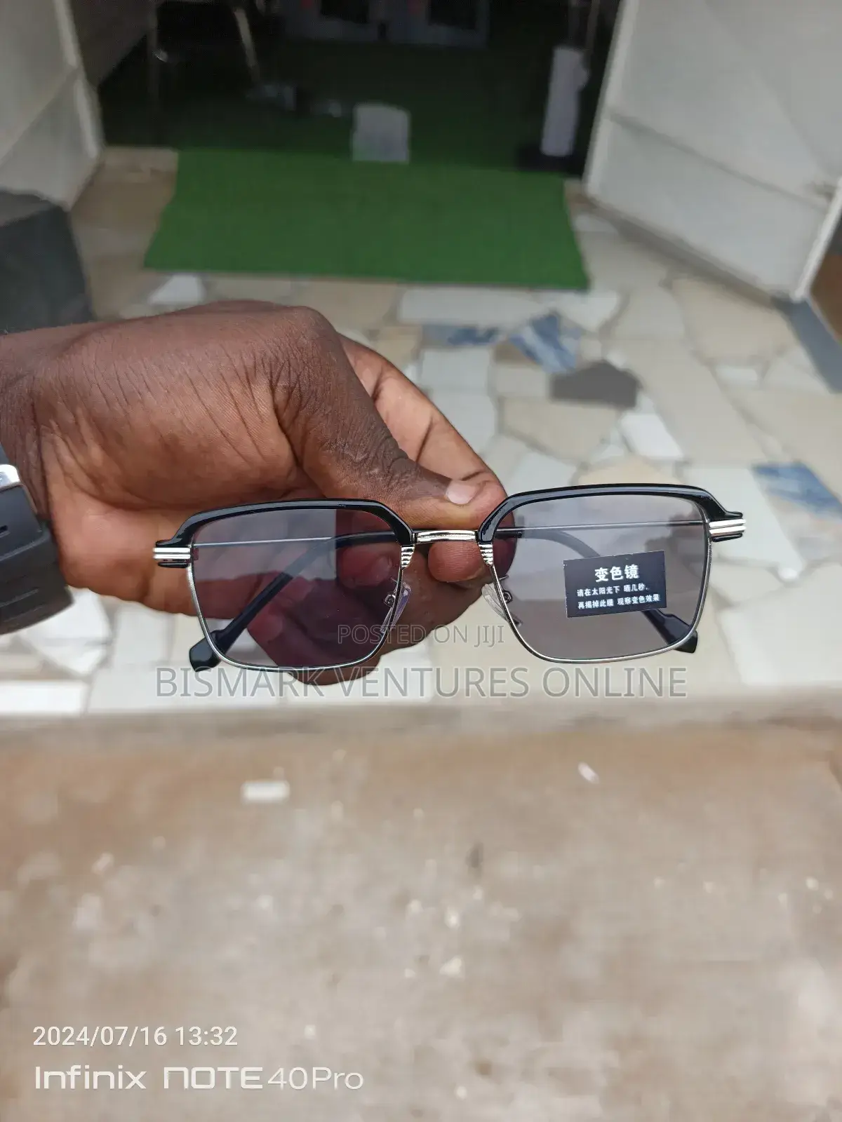 Photochromic Rectangle Eyeglasses For Men Women