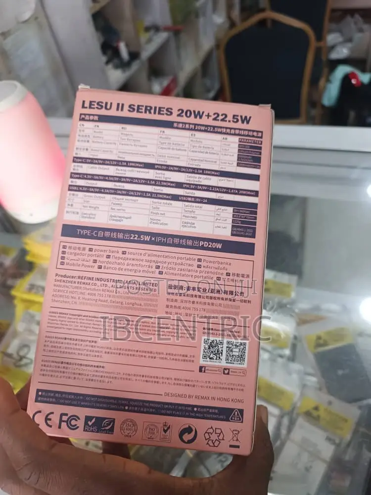 Remax Lesu Ii Series 20W +22.5W Fast Charging Power Bank