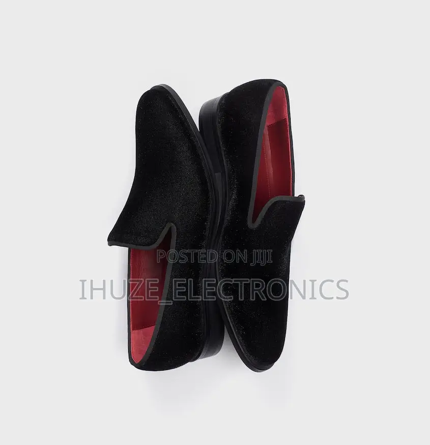 The BLK TUX Velvet Slip-on Shoes (Size 42)