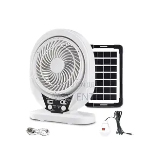 Rechargeable Fan Light With Solar Panels
