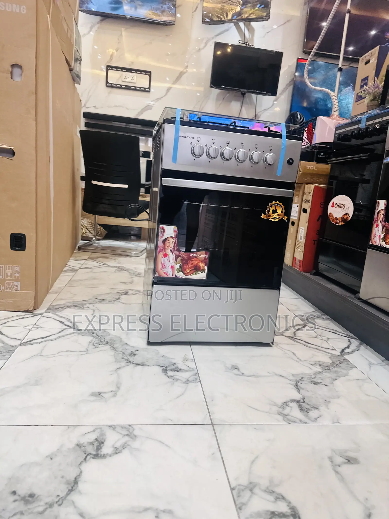 50x50. (1x3).Volcano Gas Cooker Oven