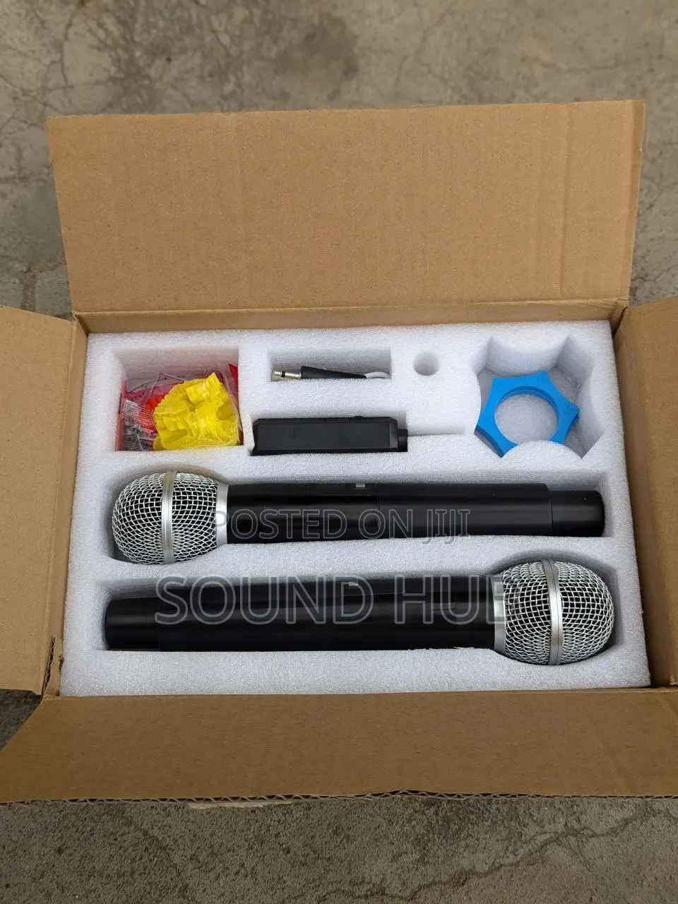 Dual Professional Microphone With Rechargeable Receiver