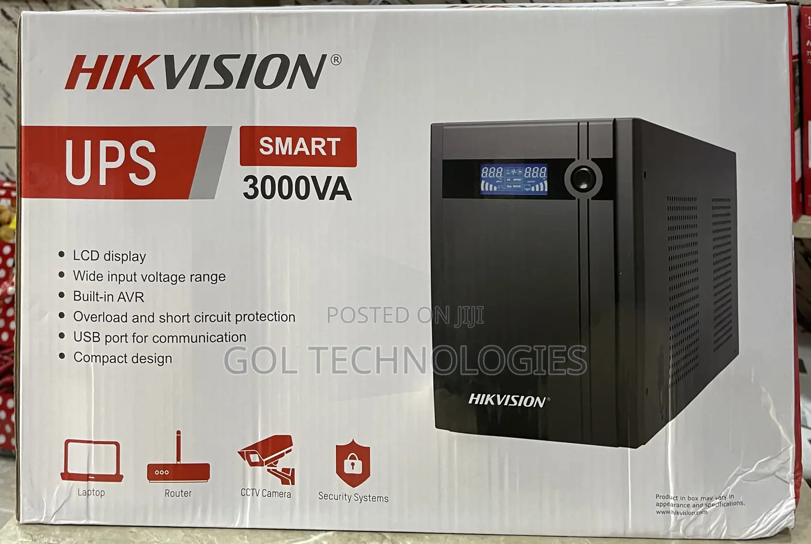 Hikvision Smart Ups 3000va (3kva) 1800w