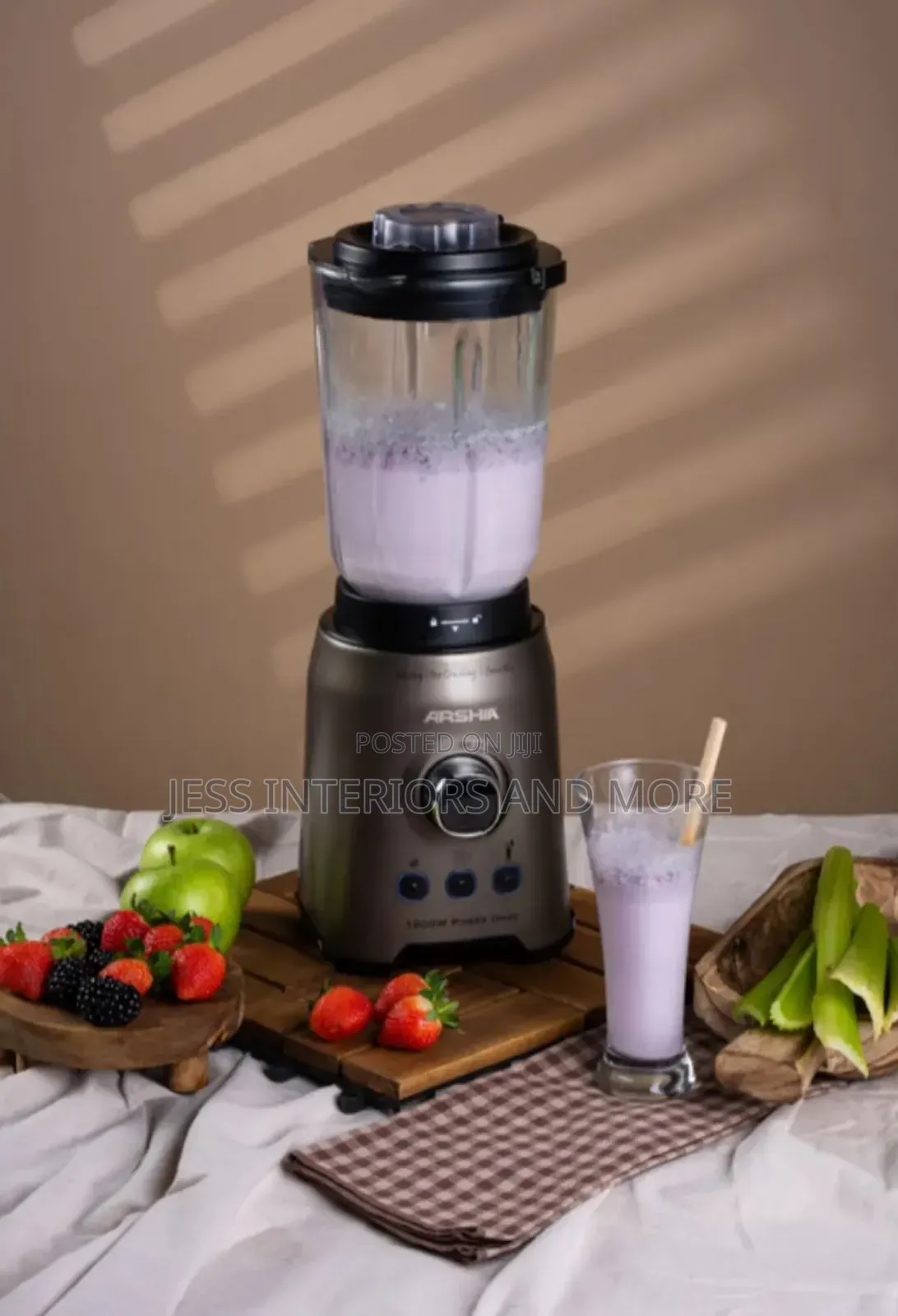 Arshia 2 in 1 Blender With Grinder