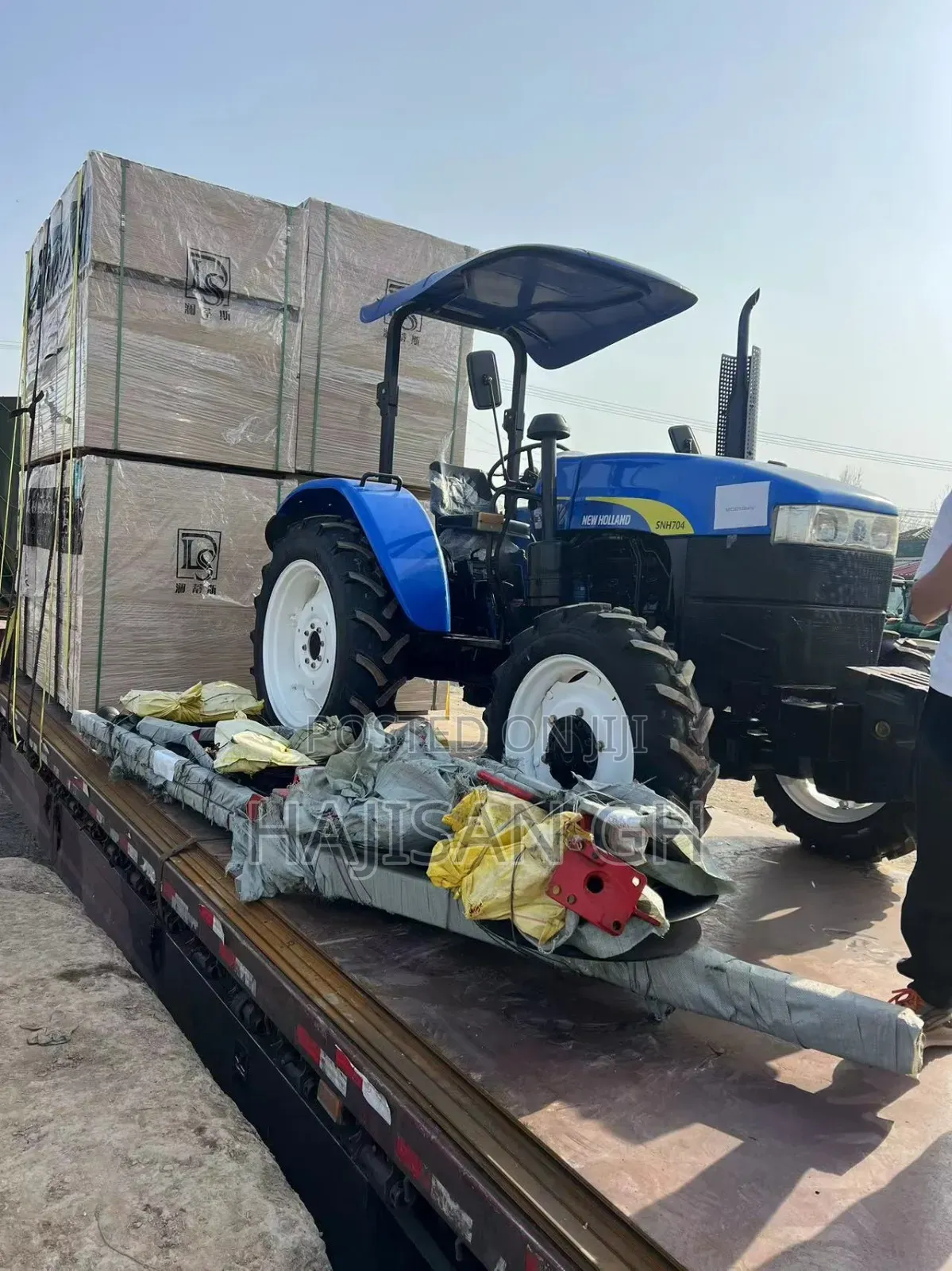 4wd New Holland Tractor With Plough and Harrow