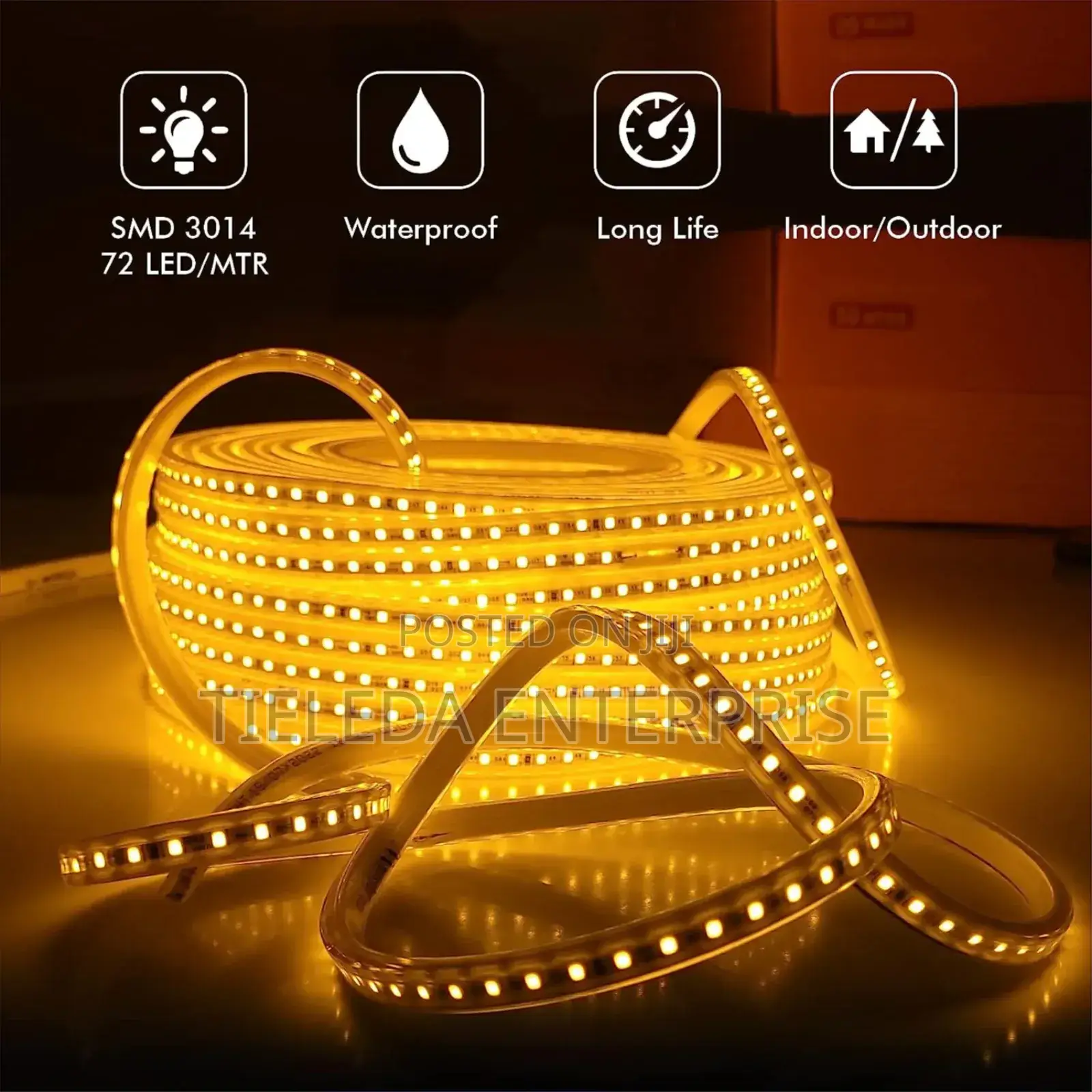 Outdoor/Indoor Warm Rope Light 50meters