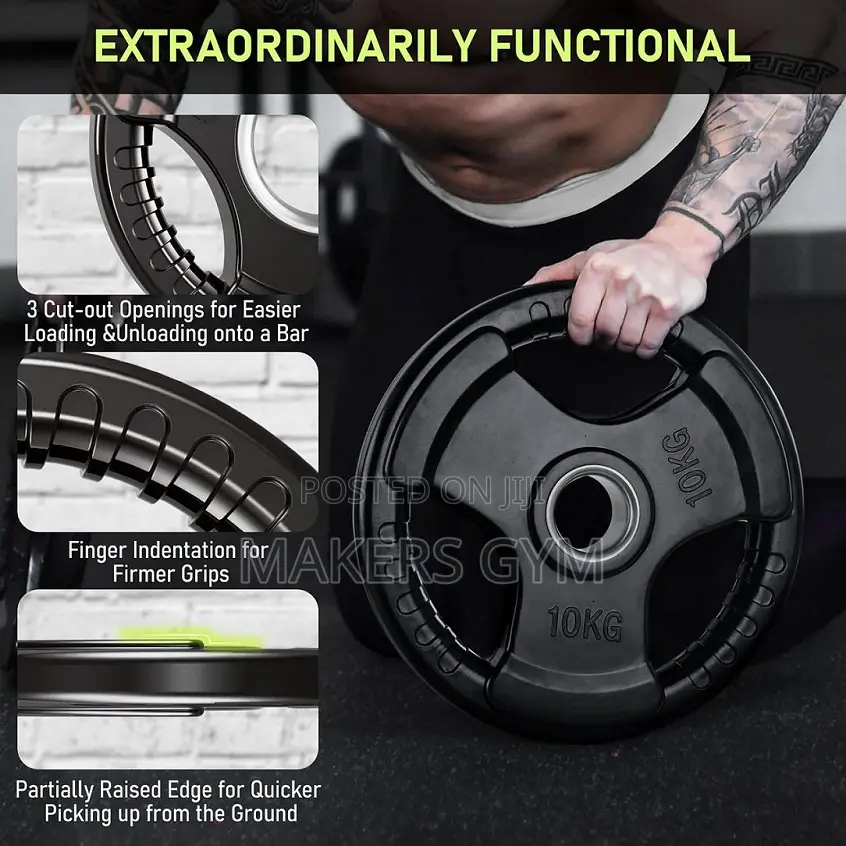 Olympic Weight Plate (10kg Pair) Grip