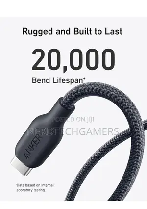 Anker USB C to C Cable (240W, 3 Ft), Bio-Braided Fast Charge