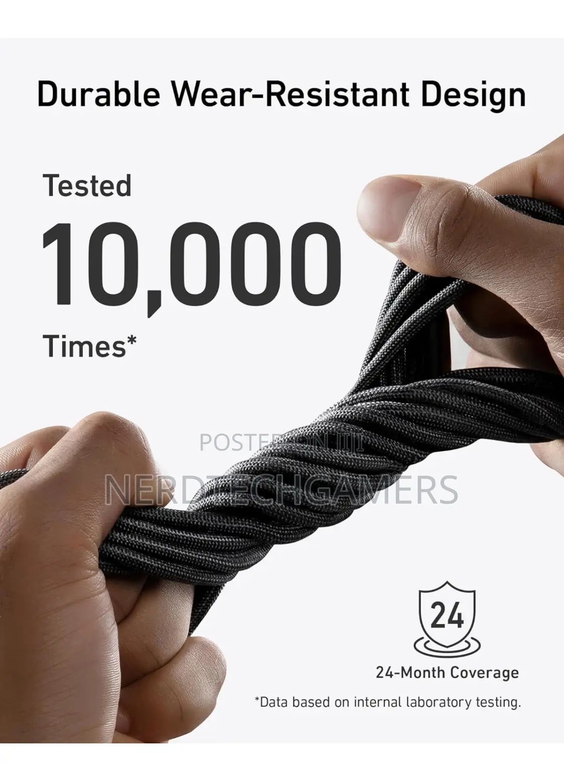 Anker USB C to C Cable (240W, 3 Ft), Bio-Braided Fast Charge