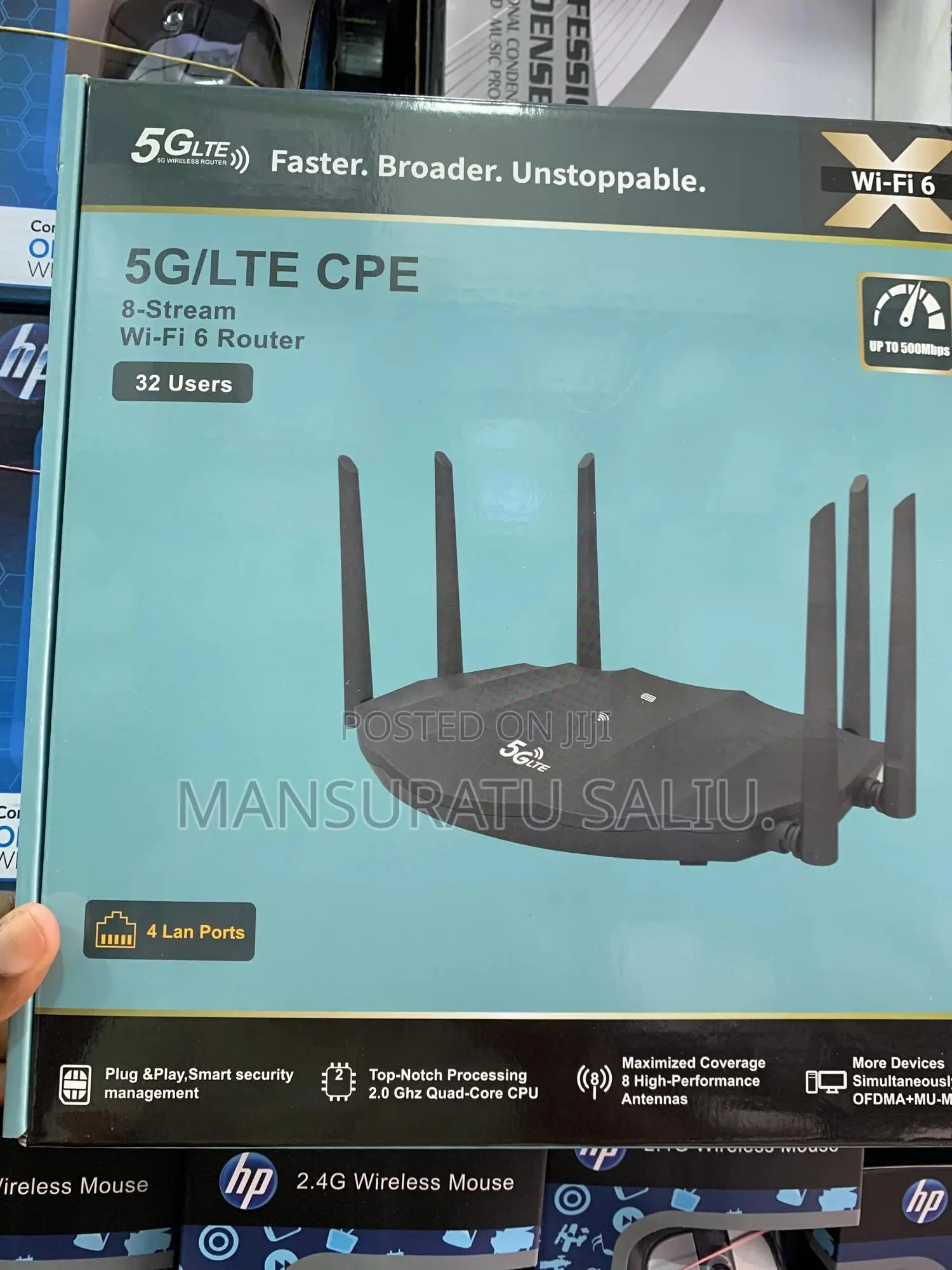5g/Lte Cpe 8-Stream Wifi 6 Router