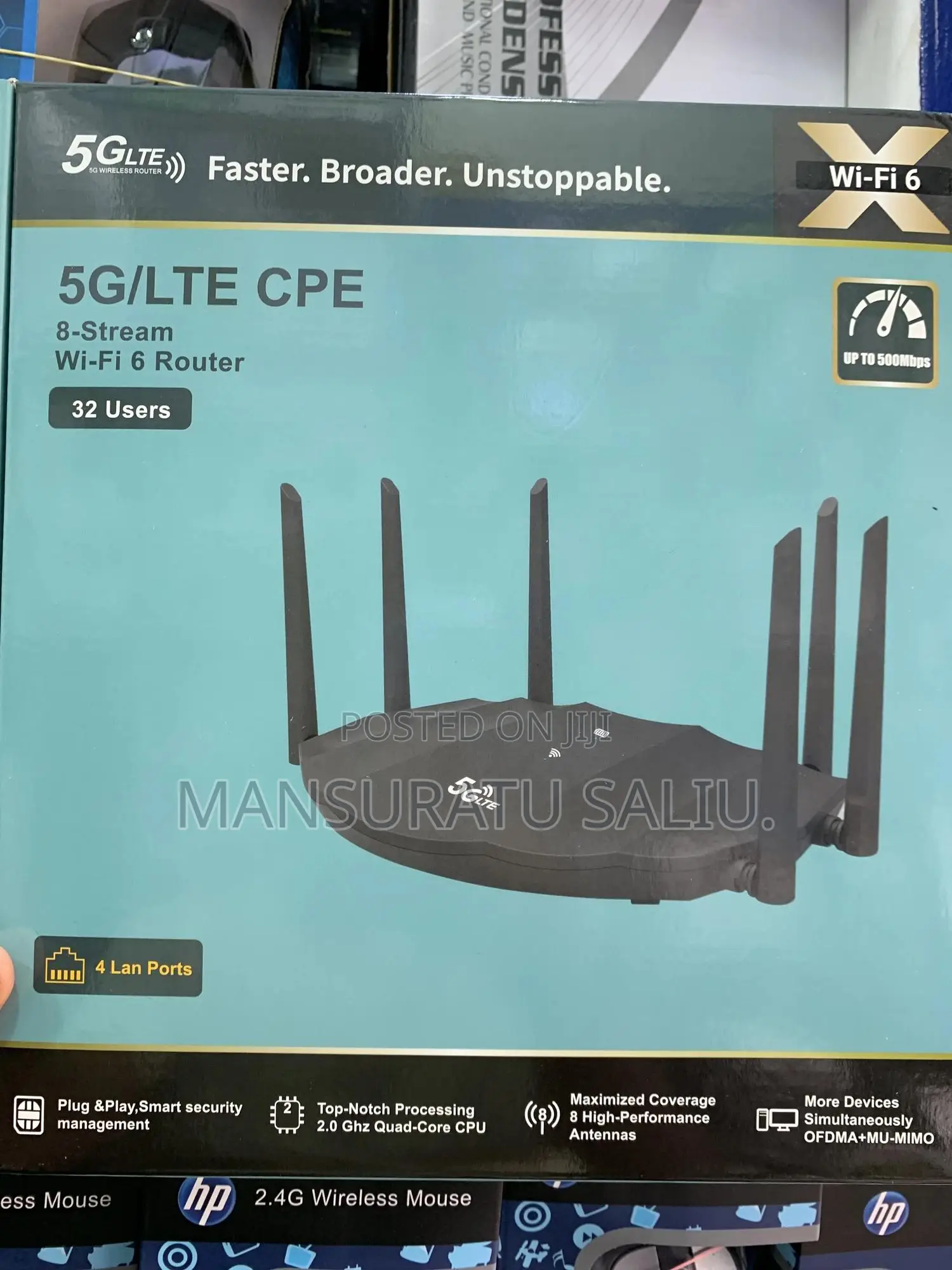 5g/Lte Cpe 8-Stream Wifi 6 Router