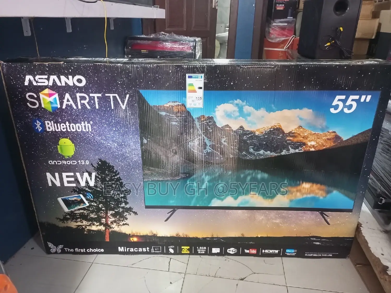 Asano New Smart Tv Bluetooth Tv Android TV 55inches