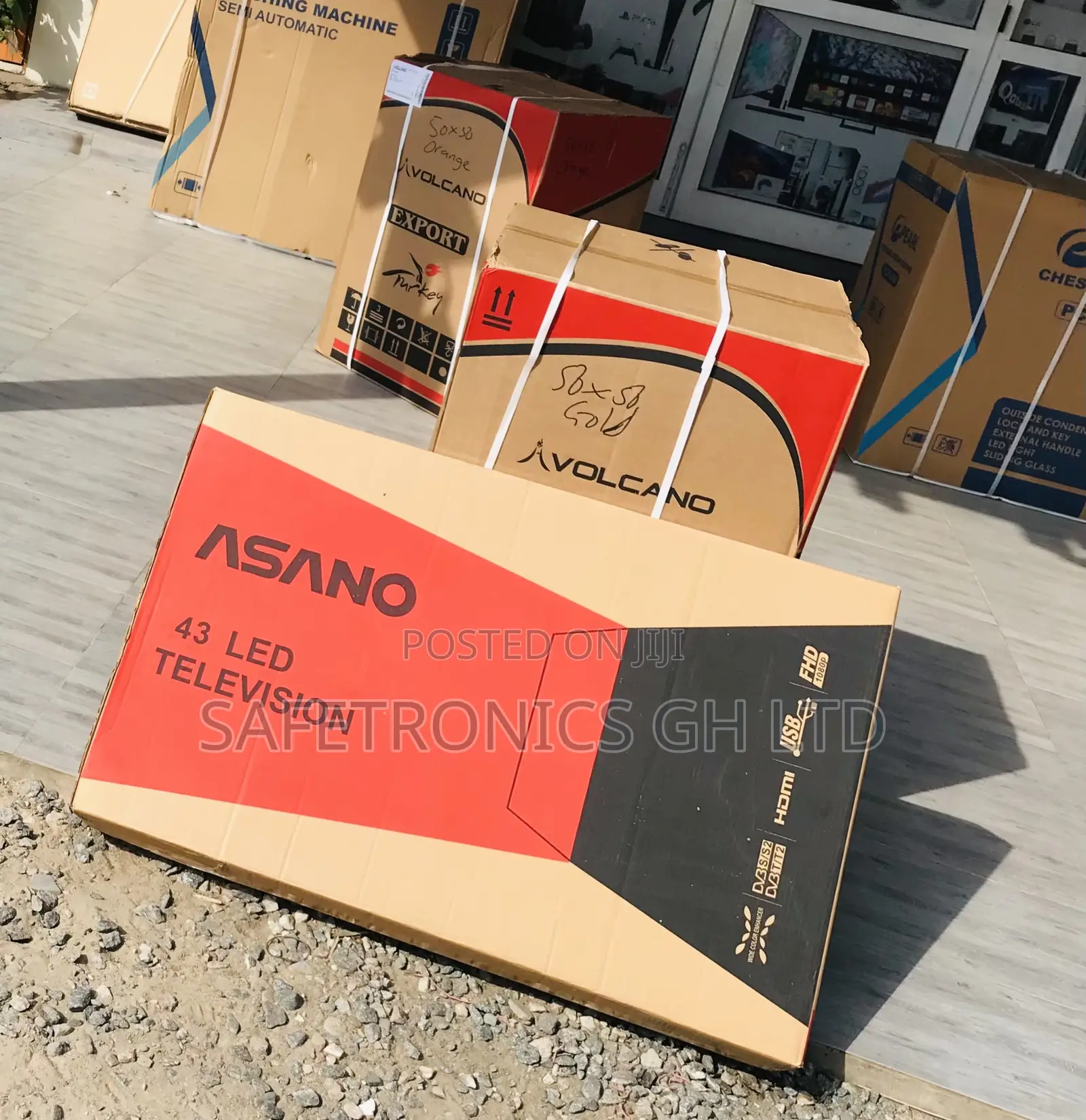 High Quality 43 Inch Asano (Black) Led Digital Satellite Tv