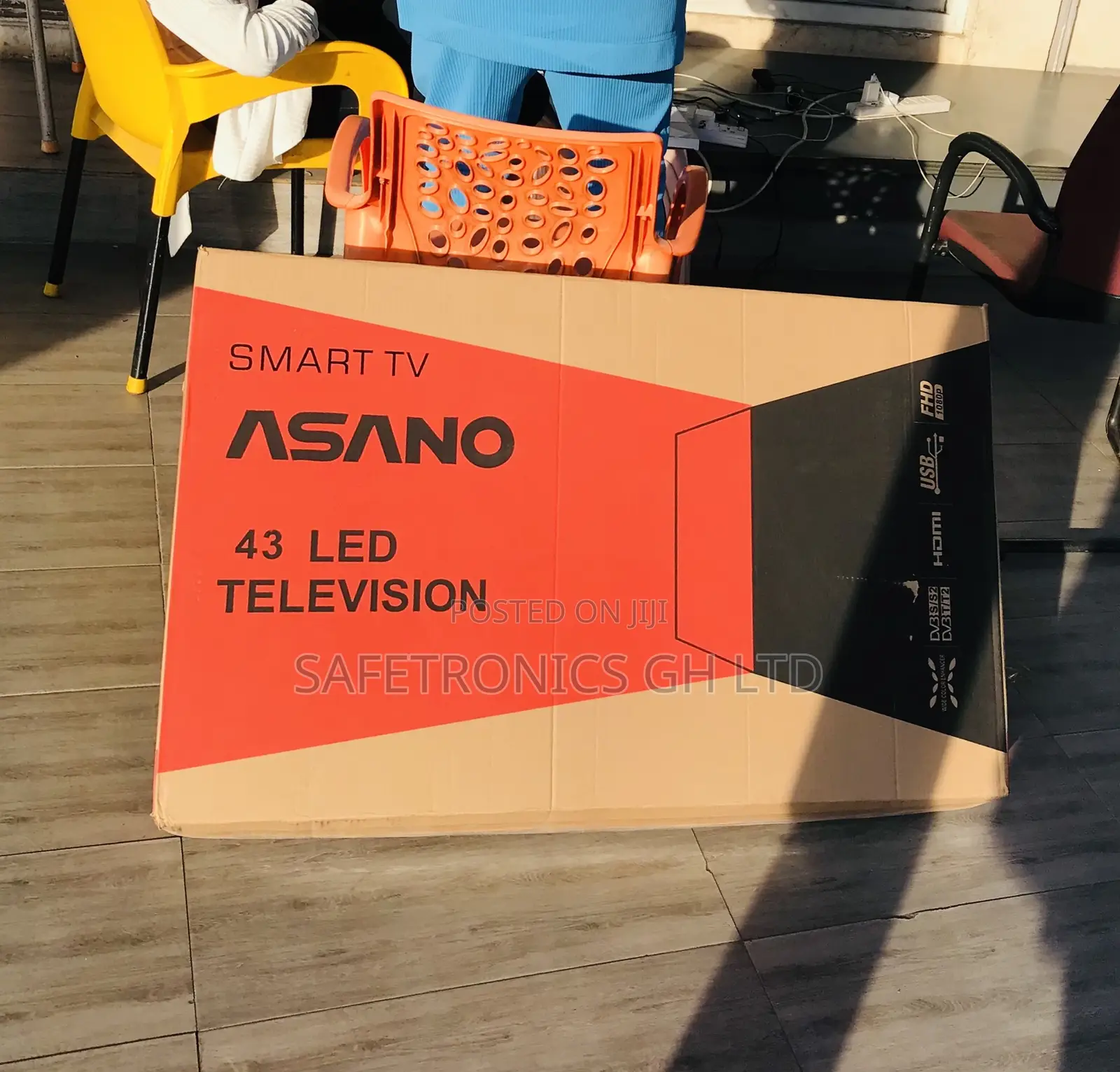 Electric (Black) Asano 43 Inch Led Smart New Tv
