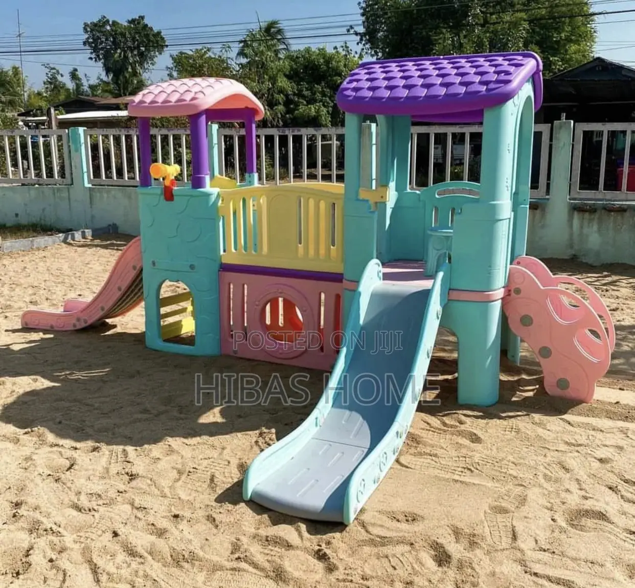 Kids Multifunctional Kidsplayhouse Slide 308x170x175cm