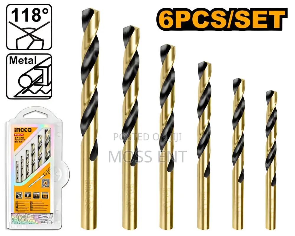 6pcs HSS Twist Drill Bits Set - Akdb1065