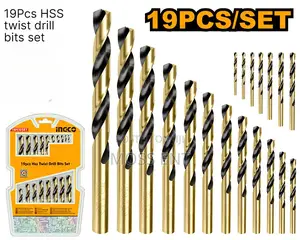 19pcs HSS Twist Drill Bits Set - Akdb9190