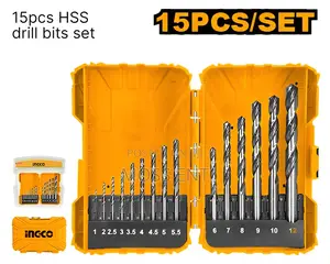 15pcs HSS Drill Bits Set - Akdl51501