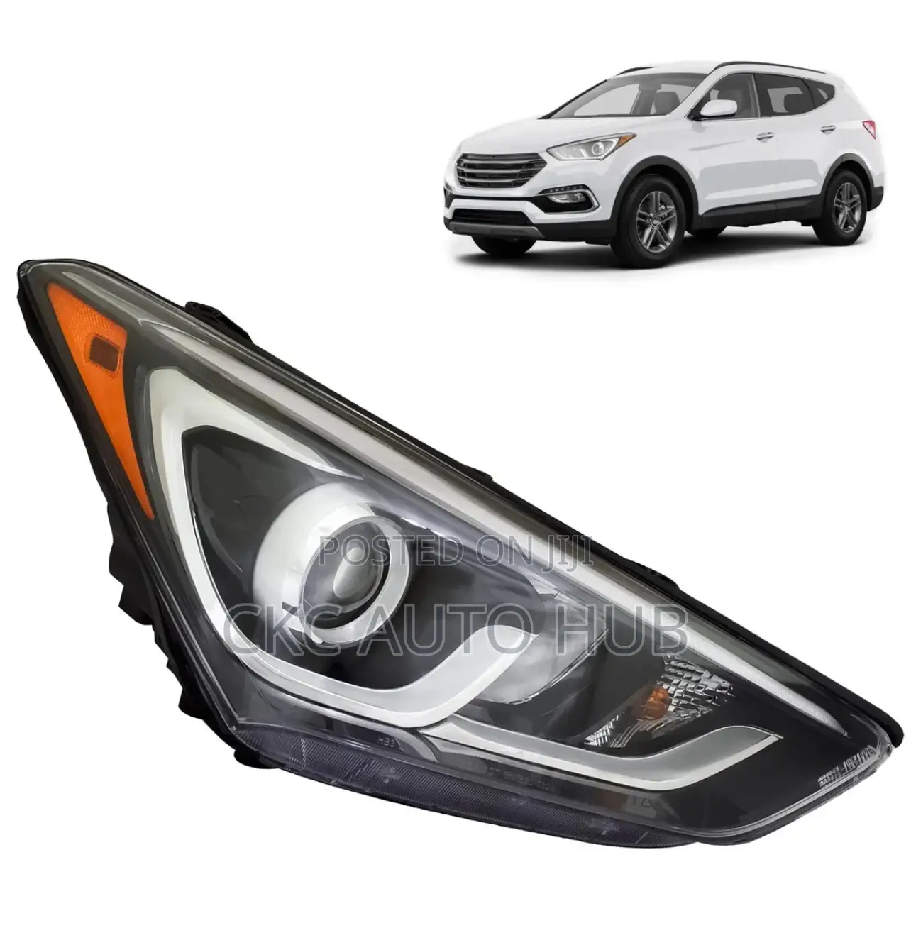 Santafe 2017 2018 LED Headlight