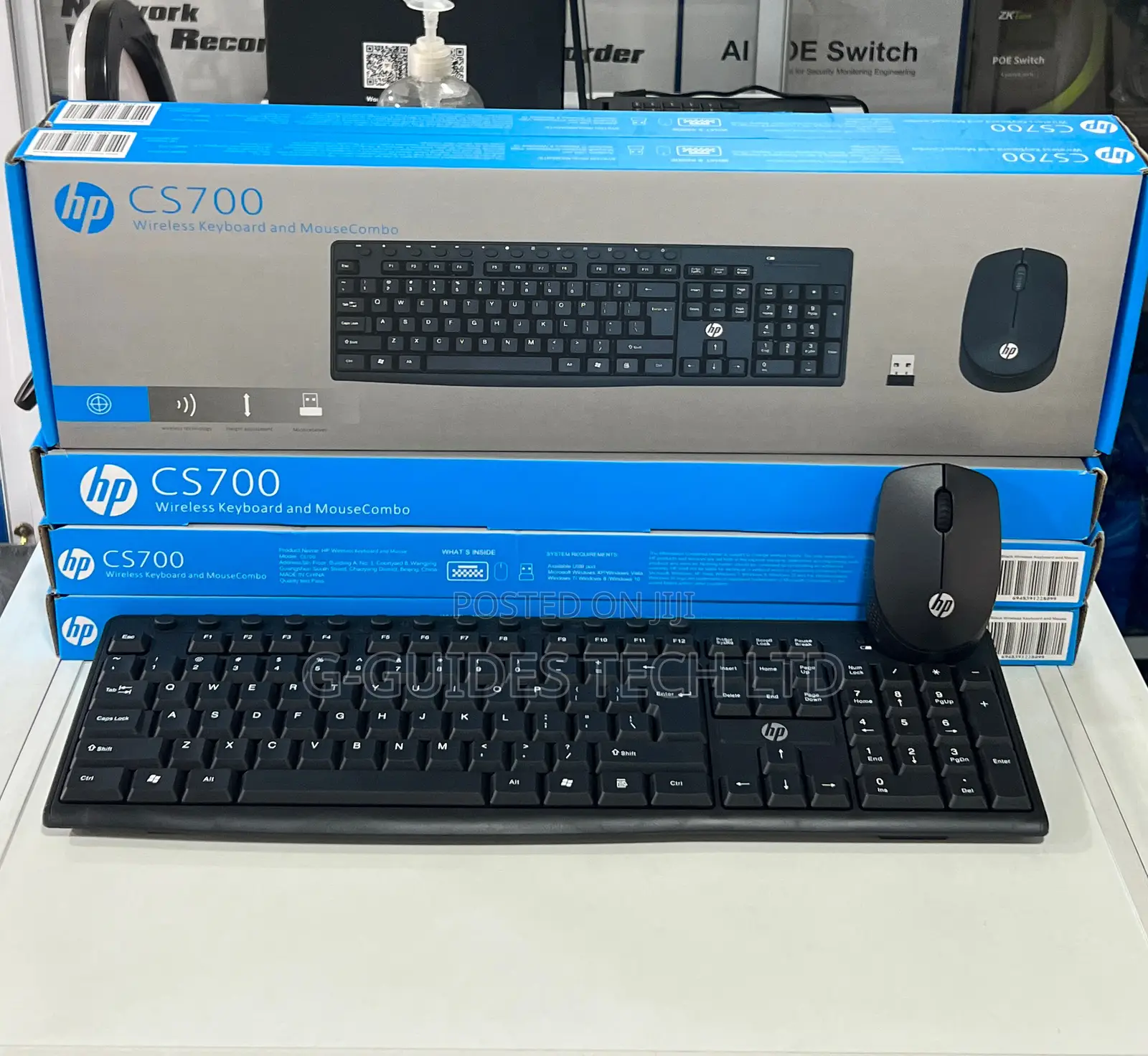 HP Wireless Keyboard and Mouse Combo Cs700