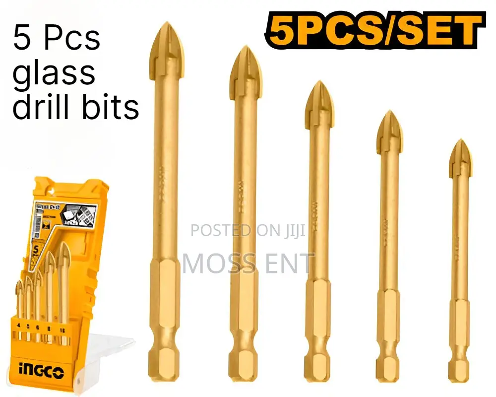 5 PCS Glass Drill Bits - Akd7058