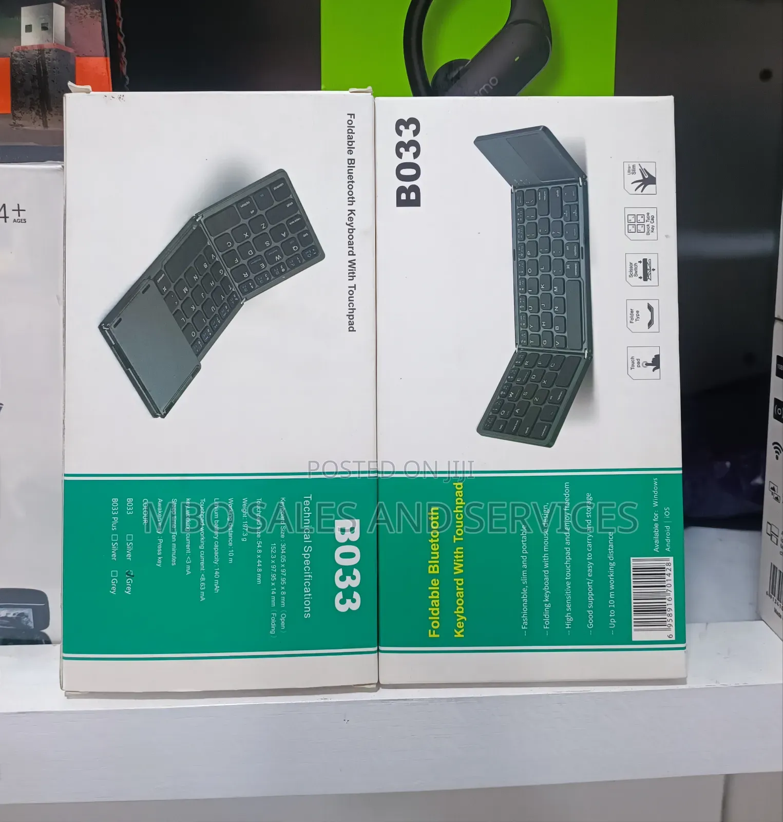Foldable Bluetooth Keyboard With Touchpad