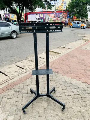 High Quality Mobile Tv Stand With Wheels for 32”-70(Black).