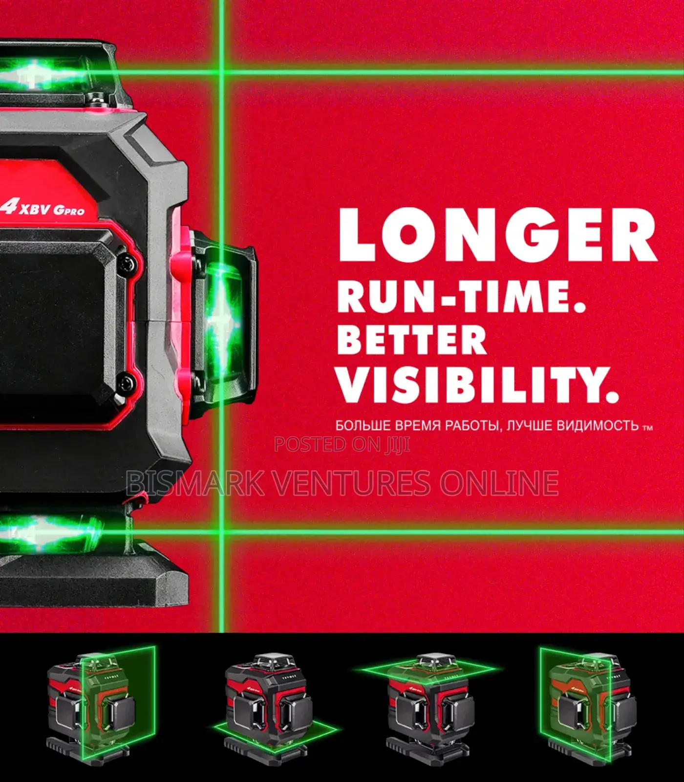 Laser Level 4D 16-Line Green Beam