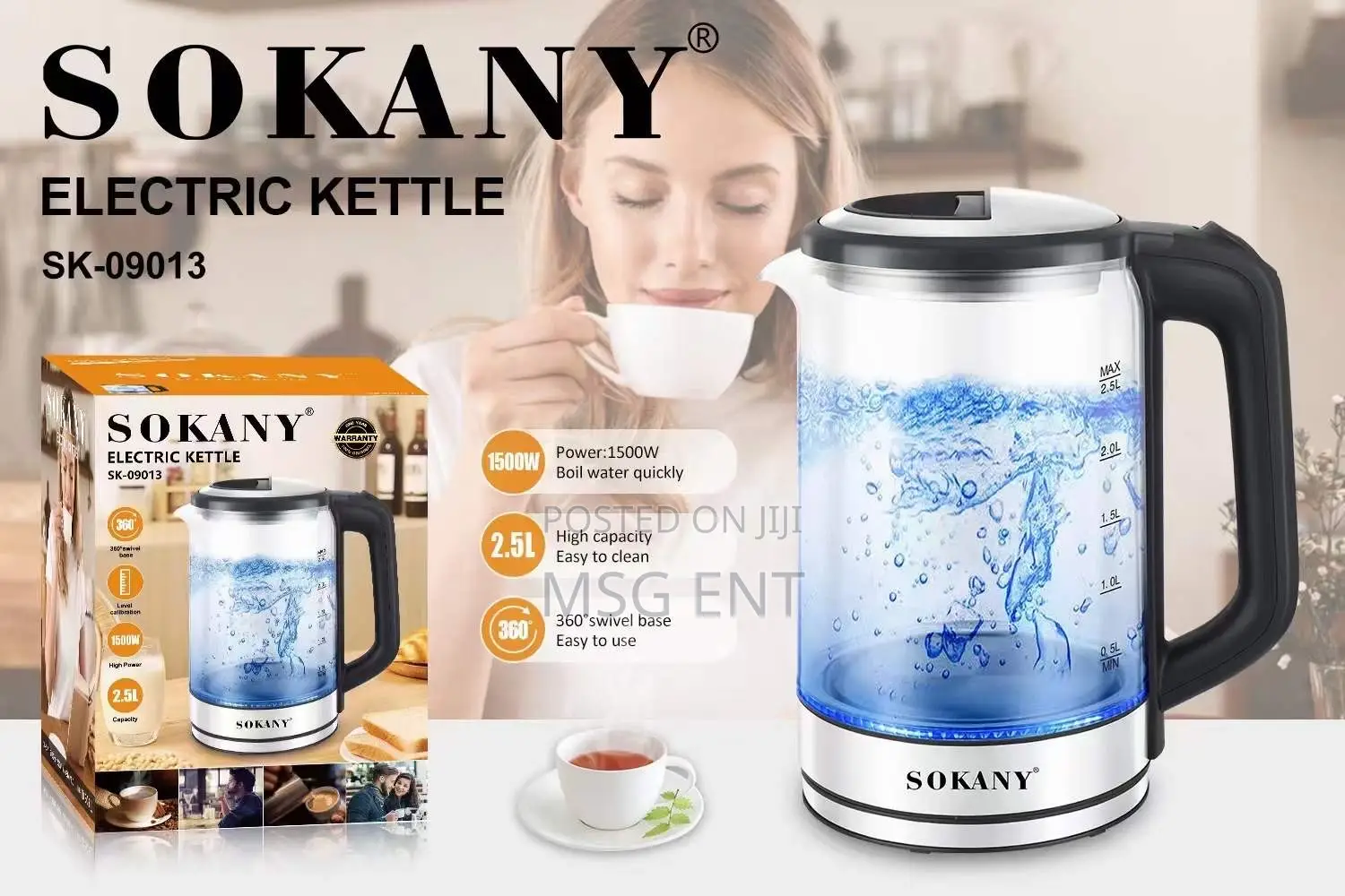 2.5L Transparent Kettle