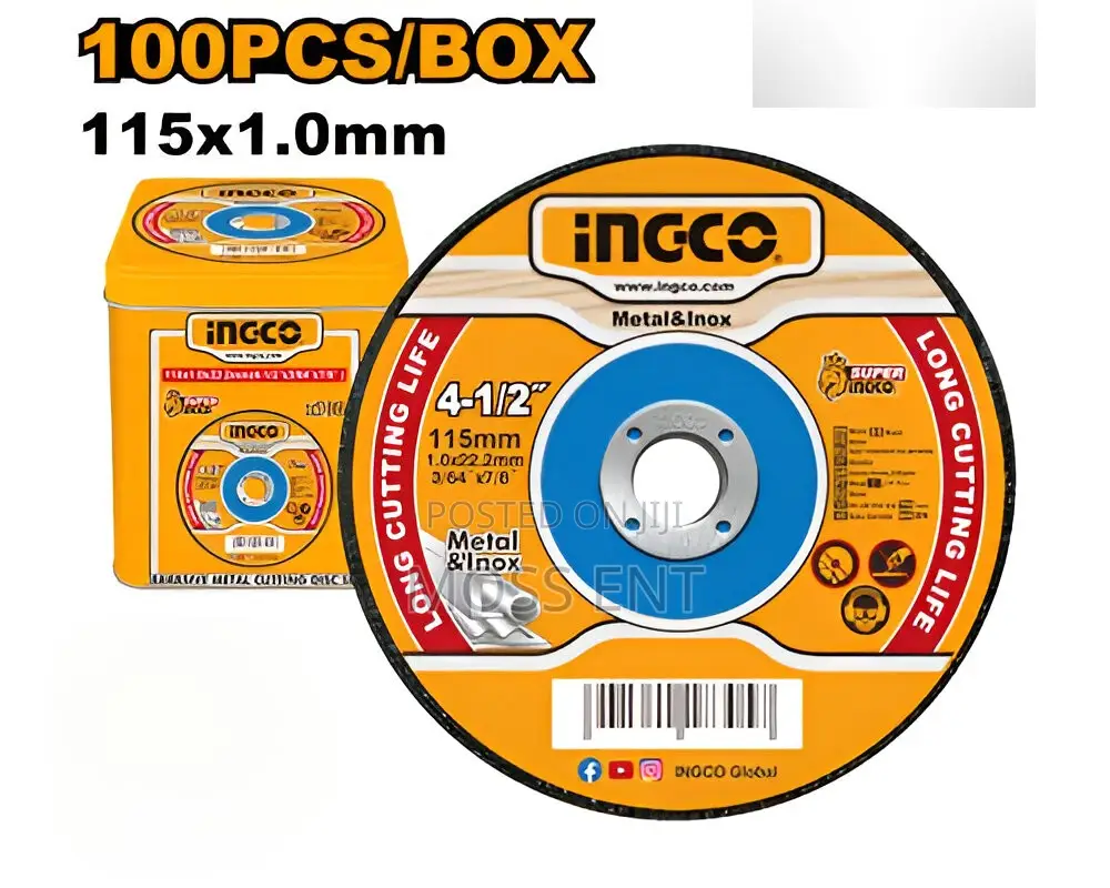 Abrasive Metal Cutting Disc Set 100pcs4.5"X1mm - Mcd10115100
