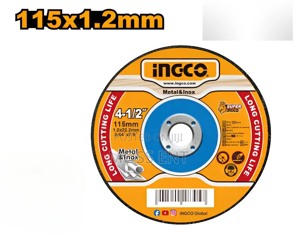 Abrasive Metal Cutting Disc 4.5"X1.2mm - McD121151