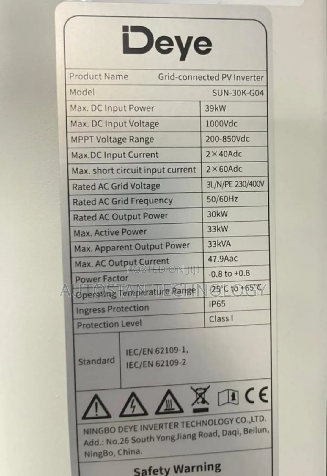 30kw GRID-TIE Inverter