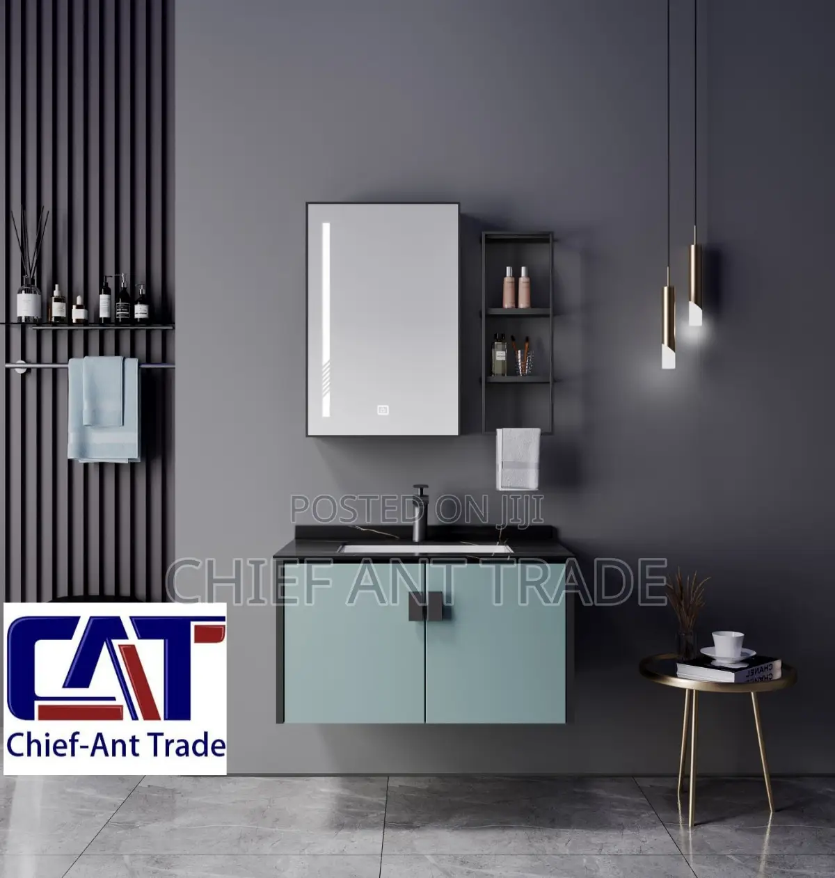 Cabinet Basin With Touchscreen Mirrior 80cm