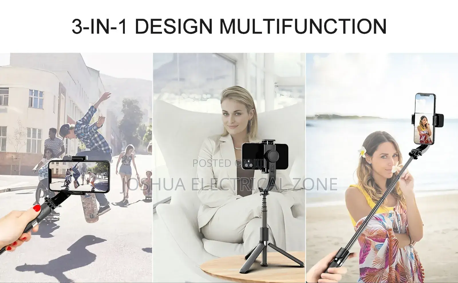 L18S Mini's 3-in-1gimbal Stabilizer, Selfie Stick,And Tripod
