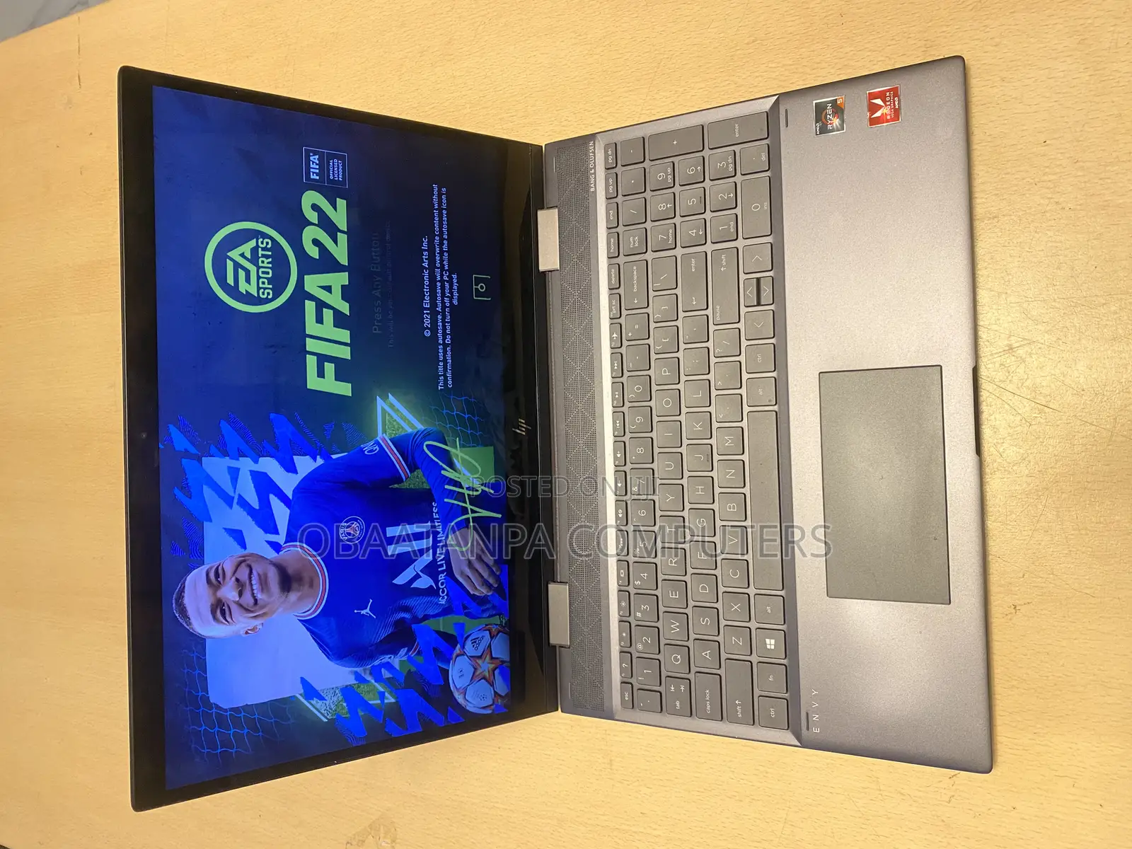 Laptop HP Envy 15z 8GB AMD Ryzen 5 SSD 256GB
