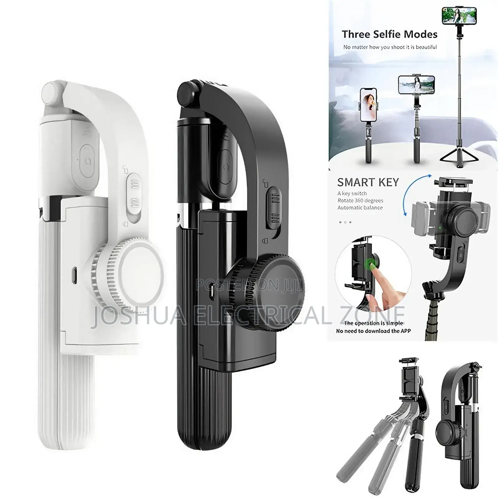 L18S Mini's 3-in-1gimbal Stabilizer, Selfie Stick,And Tripod