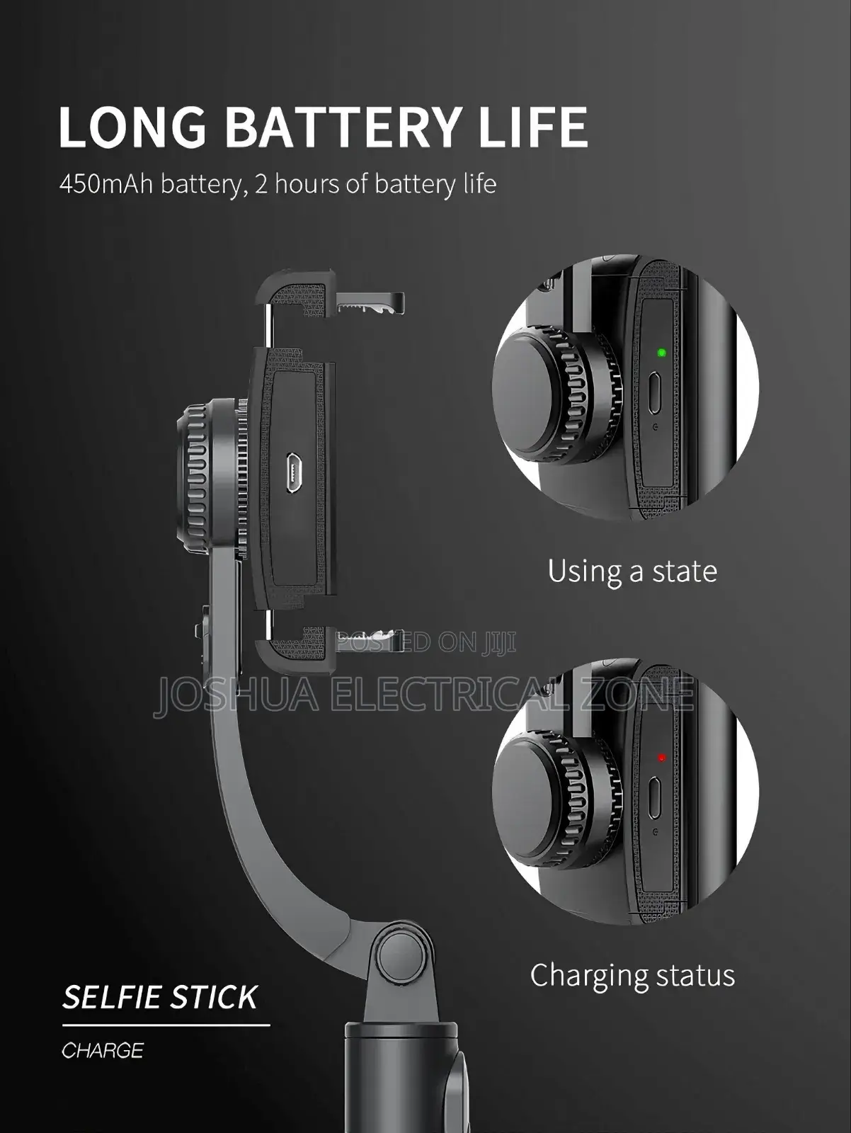 L18S Mini's 3-in-1gimbal Stabilizer, Selfie Stick,And Tripod