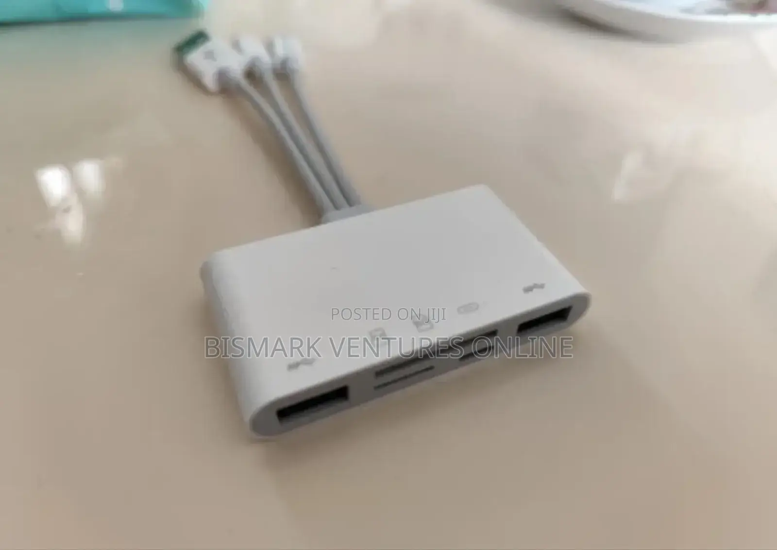 5in-1 iPhone Memory Card Reader, USB OTG Adapter SD/TF Card