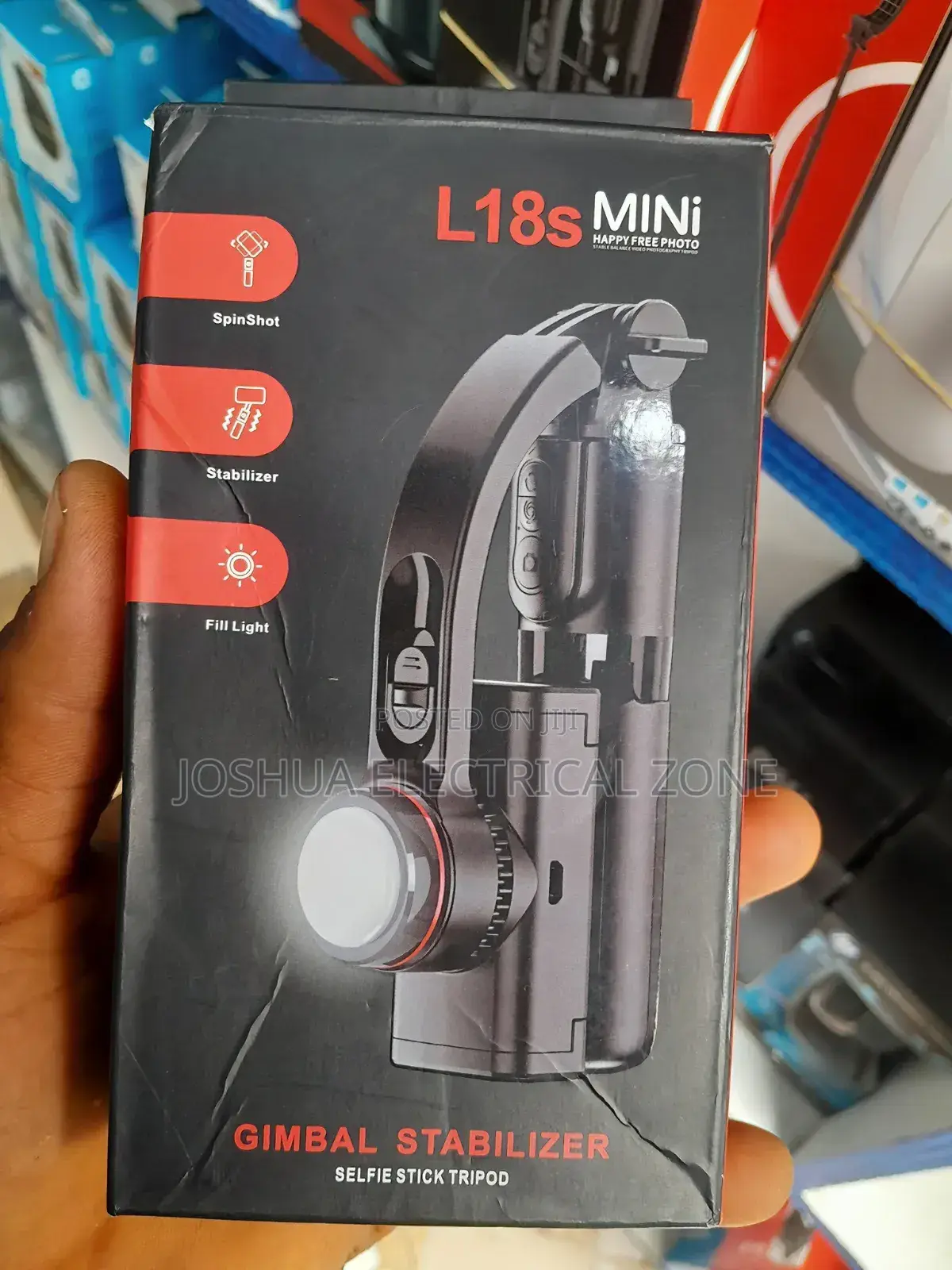 L18S Mini's 3-in-1gimbal Stabilizer, Selfie Stick,And Tripod