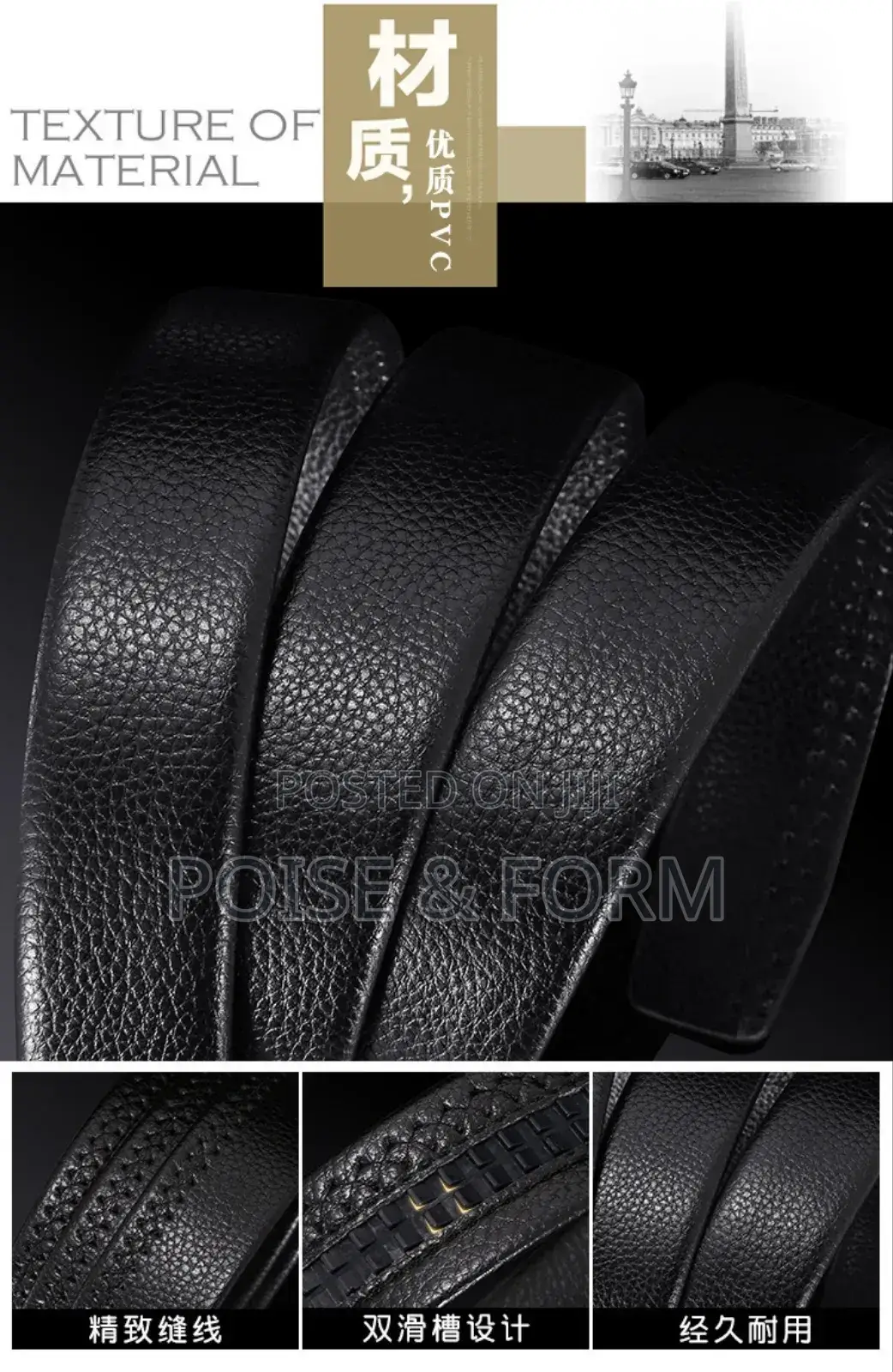 Masterfully Made: Genuine Belt Crafted From Quality Cowhide