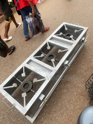 3 Burner Galvanized Steel Commercial Local Stove